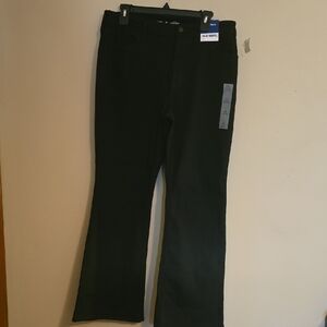 New Old Navy Women's Size 14 WOW Black Flare High Rise Jeans